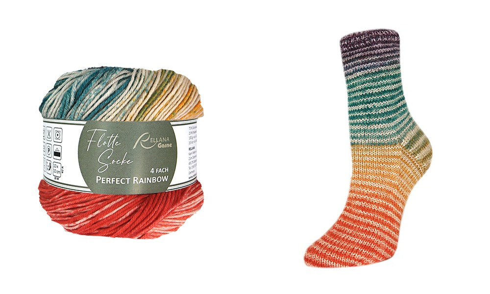 Flotte Socke Perfect Rainbow by Rellana 100 g = 420 m