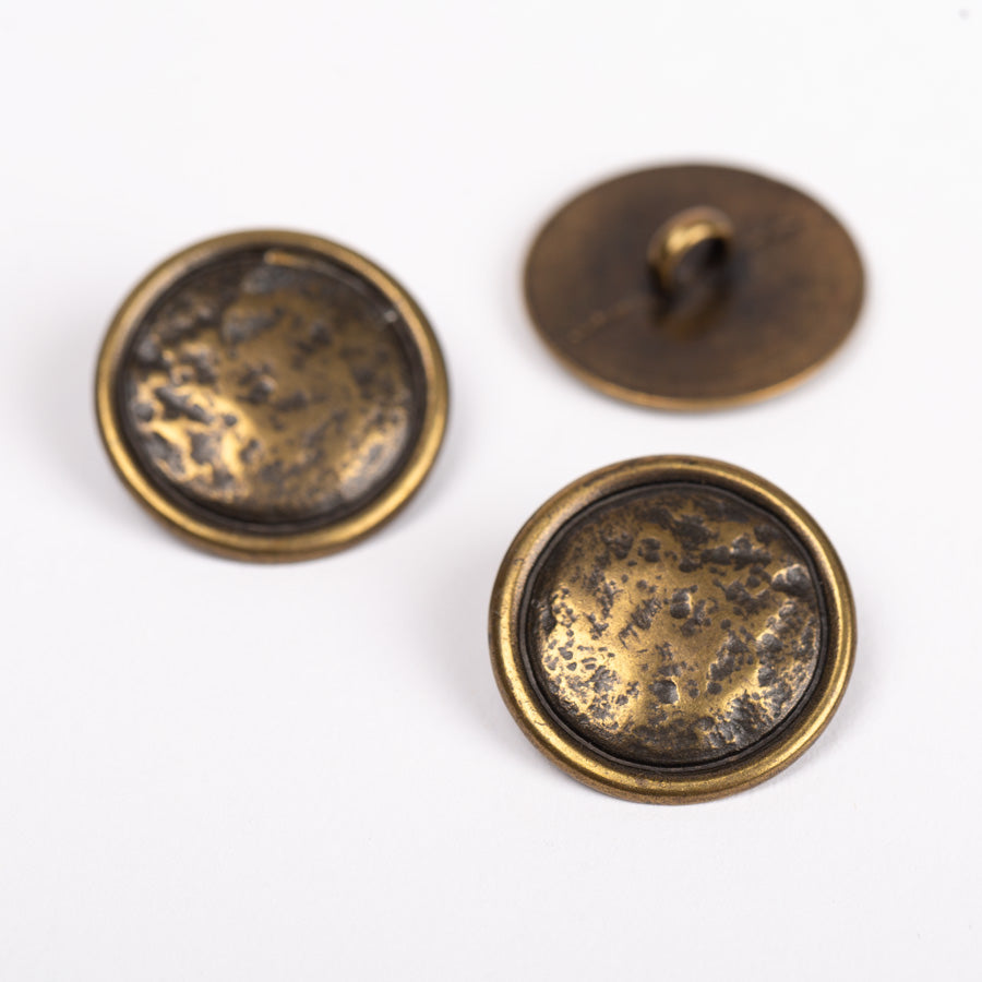 Button with shank (brass-colored) no. 530 - 20 mm