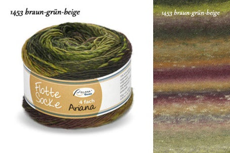 Flotte  Socke Ariana by Rellana, sock yarn with merino wool 50 g = 210 m