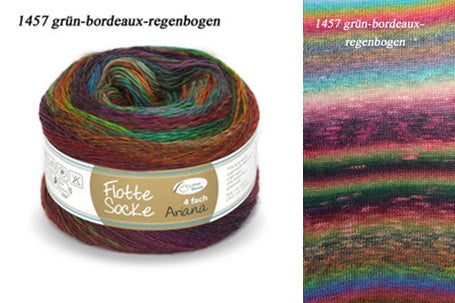 Flotte  Socke Ariana by Rellana, sock yarn with merino wool 50 g = 210 m