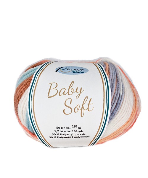 Baby Soft von Rellana Garne - 120 m / 50 g - 50 % Polyacryl / 50 % Polyamid