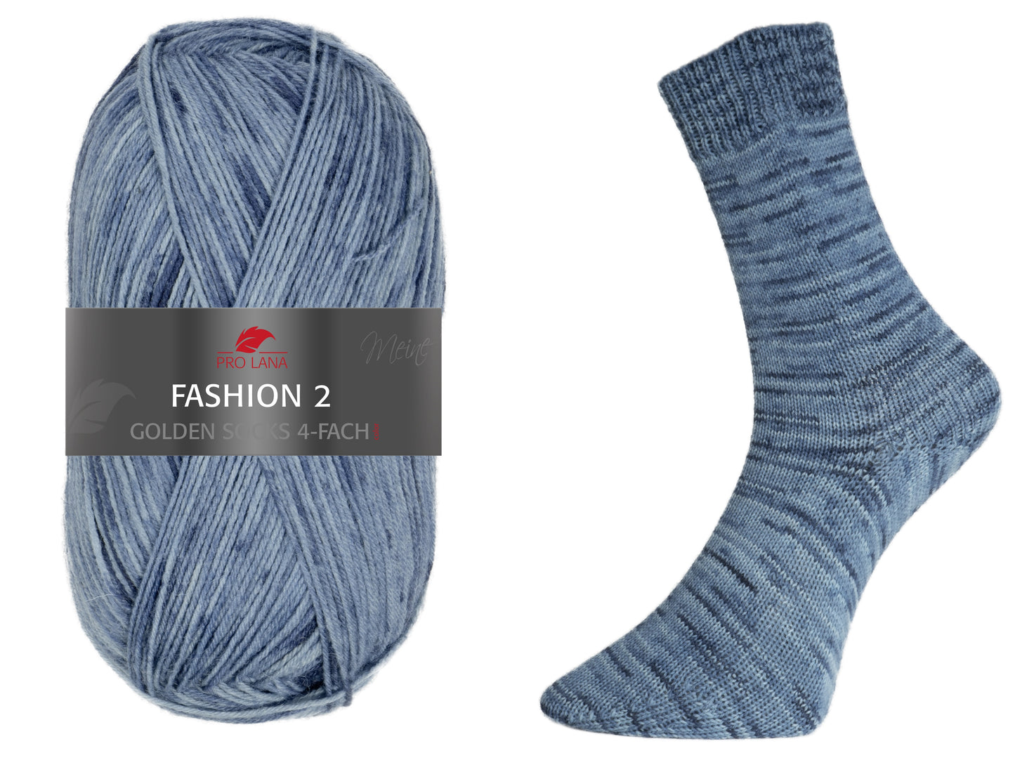 Golden Socks Fashion 2 by ProLana - 4-thread sock yarn - 100 g = approx. 420 m