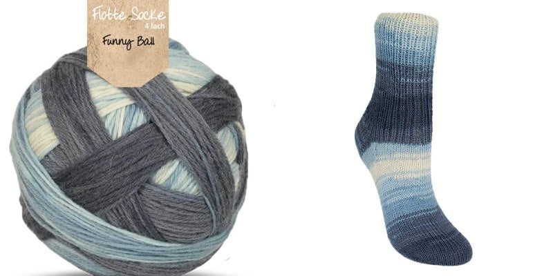 Rellana Flotte Socke Funny Ball and Pro Lana Socks Ball