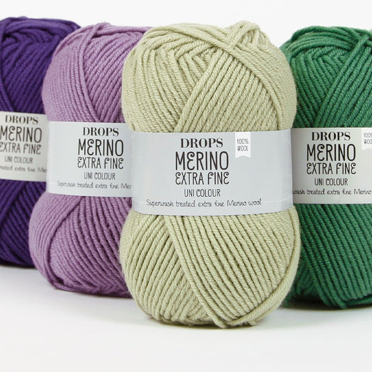 Drops Merino Extra Fine, weiche Merinowolle in verschiedenen Farben
