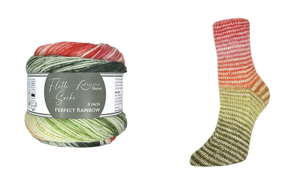 Flotte Socke Perfect Rainbow by Rellana 100 g = 420 m