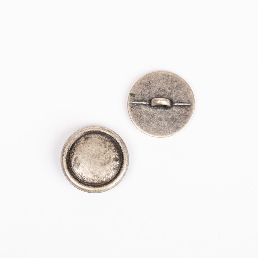 Κουμπί με θηλιά (ασημί) αρ. 529 - 20 mm