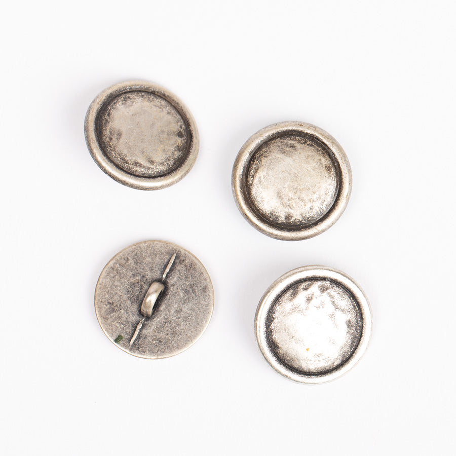 Κουμπί με θηλιά (ασημί) αρ. 529 - 20 mm
