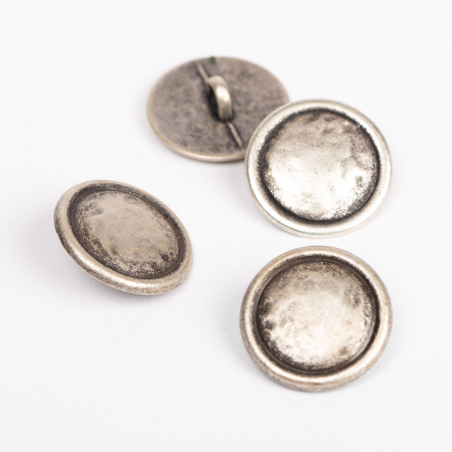 Κουμπί με θηλιά (ασημί) αρ. 529 - 20 mm