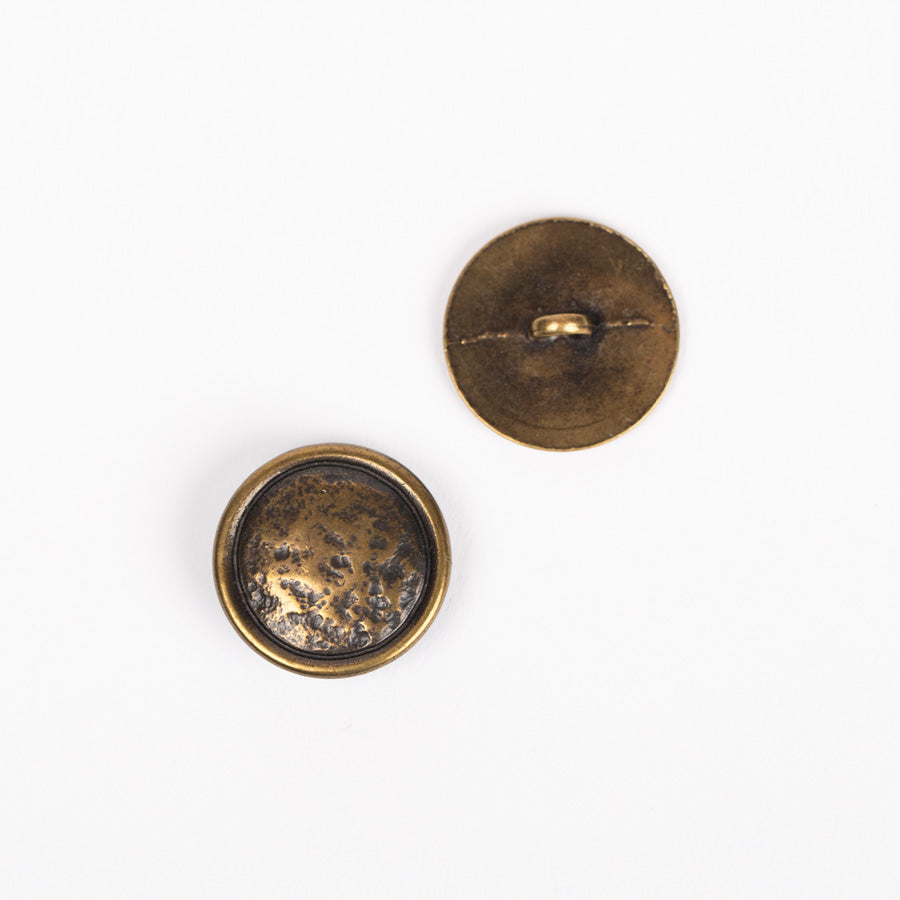 Button with shank (brass-colored) no. 530 - 20 mm