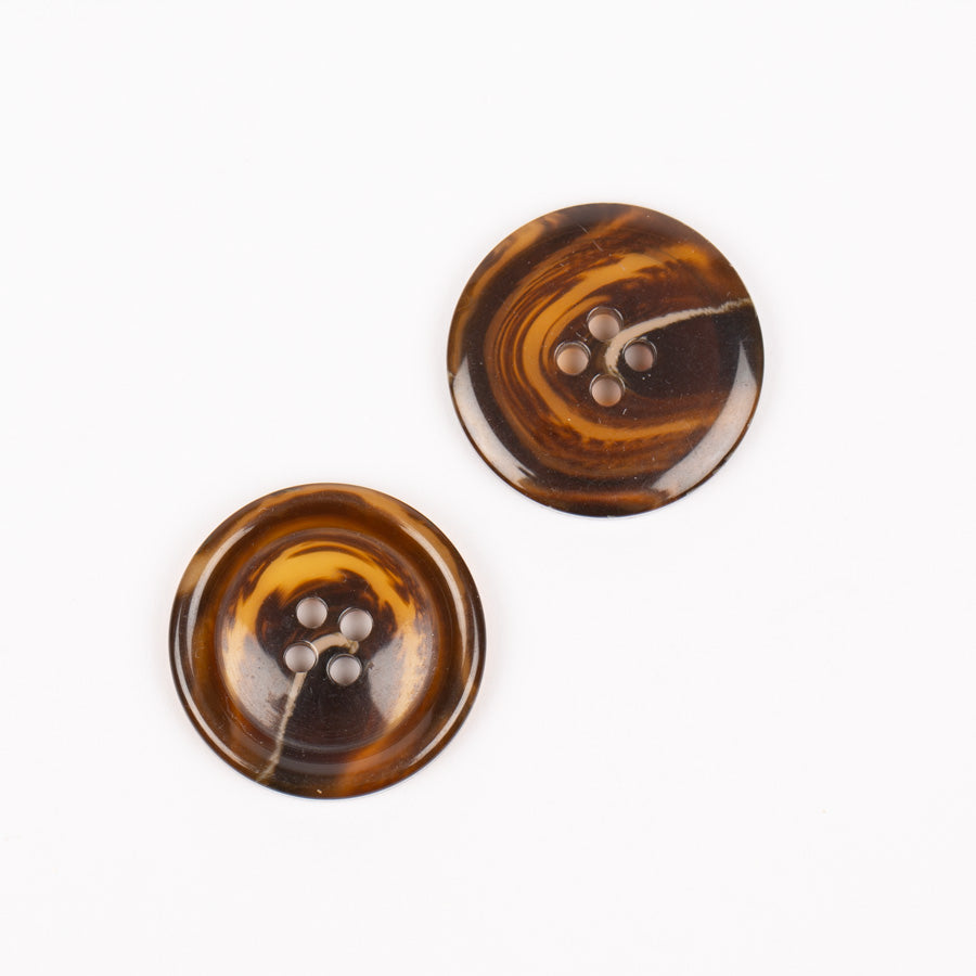 Imitation horn (teak) no. 708 - 25 mm
