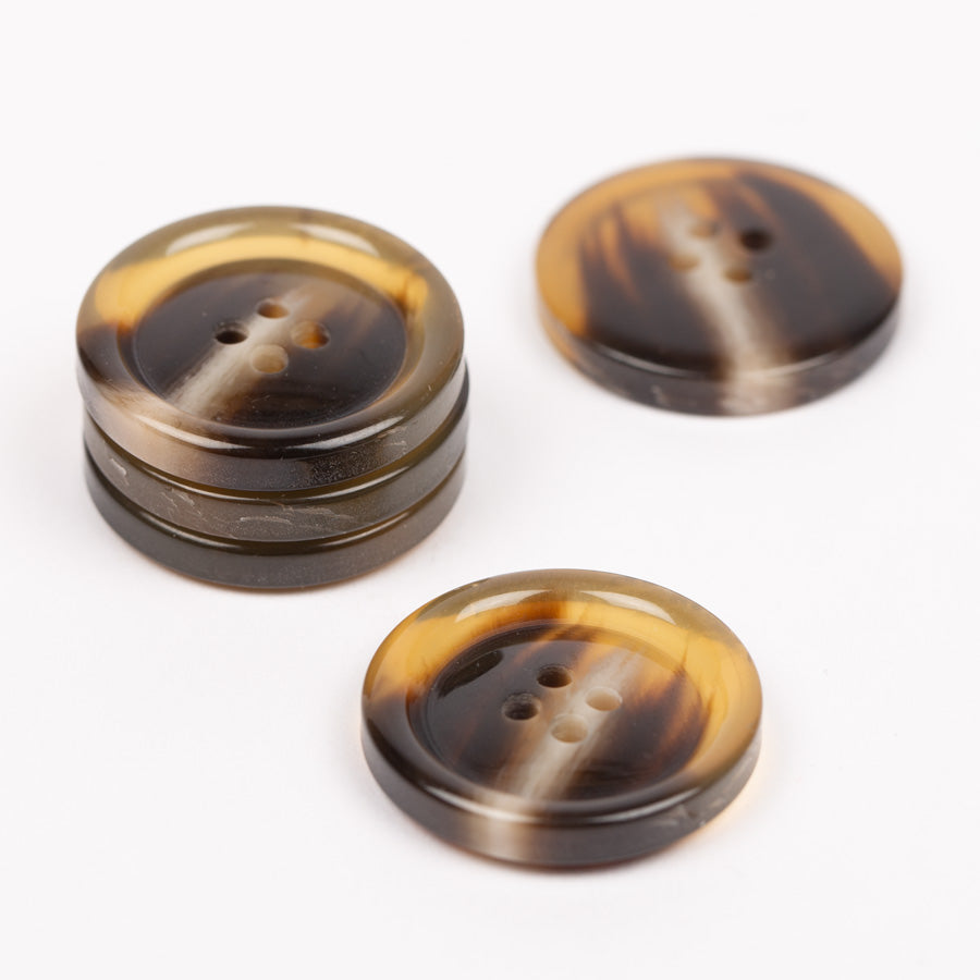 Imitation horn (caramel) no. 711 - 25 mm