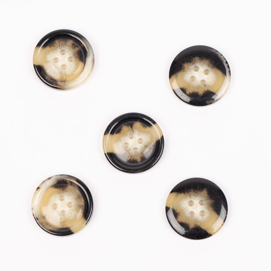 Imitation horn (mocha) no. 712 - 18 mm