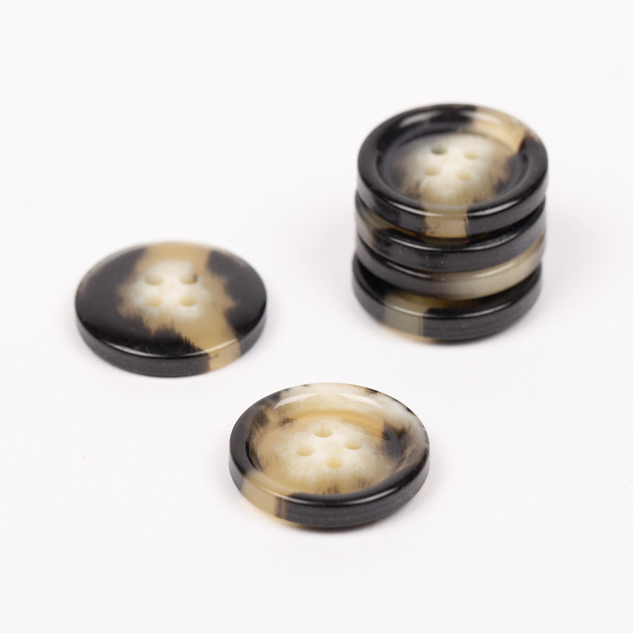 Imitation horn (mocha) no. 712 - 18 mm