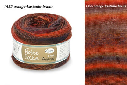 Flotte  Socke Ariana by Rellana, sock yarn with merino wool 50 g = 210 m