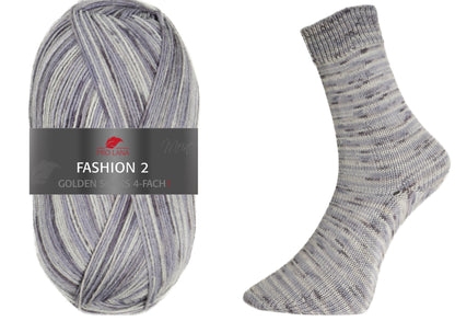 Golden Socks Fashion 2 by ProLana - 4-thread sock yarn - 100 g = approx. 420 m